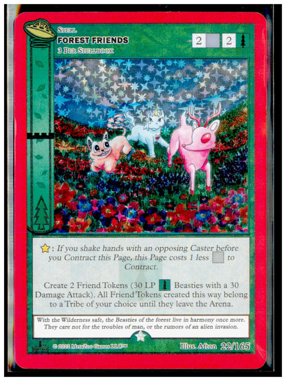 Forest Friends 022/165 Gold UFO First Edition MetaZoo Near Mint
