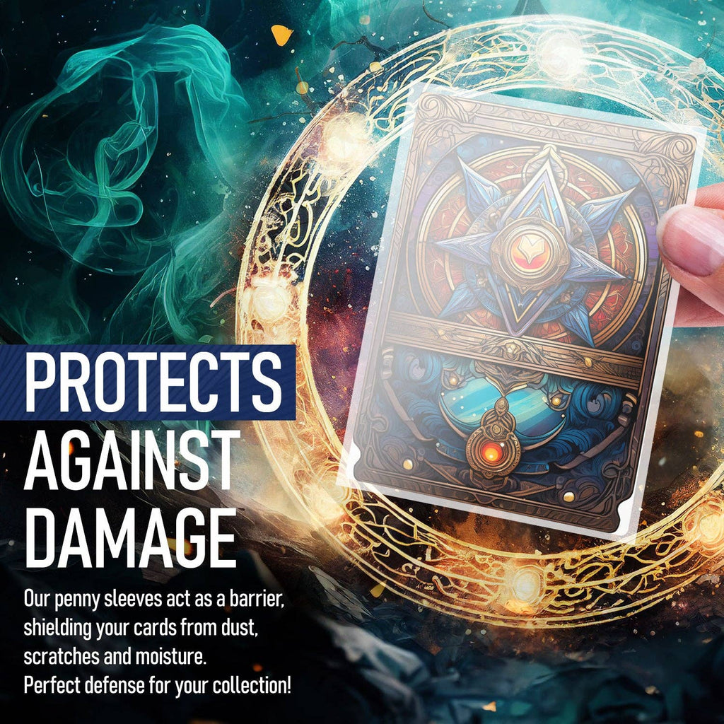 100 Count - 180PT Thick Penny Sleeves For Memorabilia Cards | Archival-Safe Soft Protection