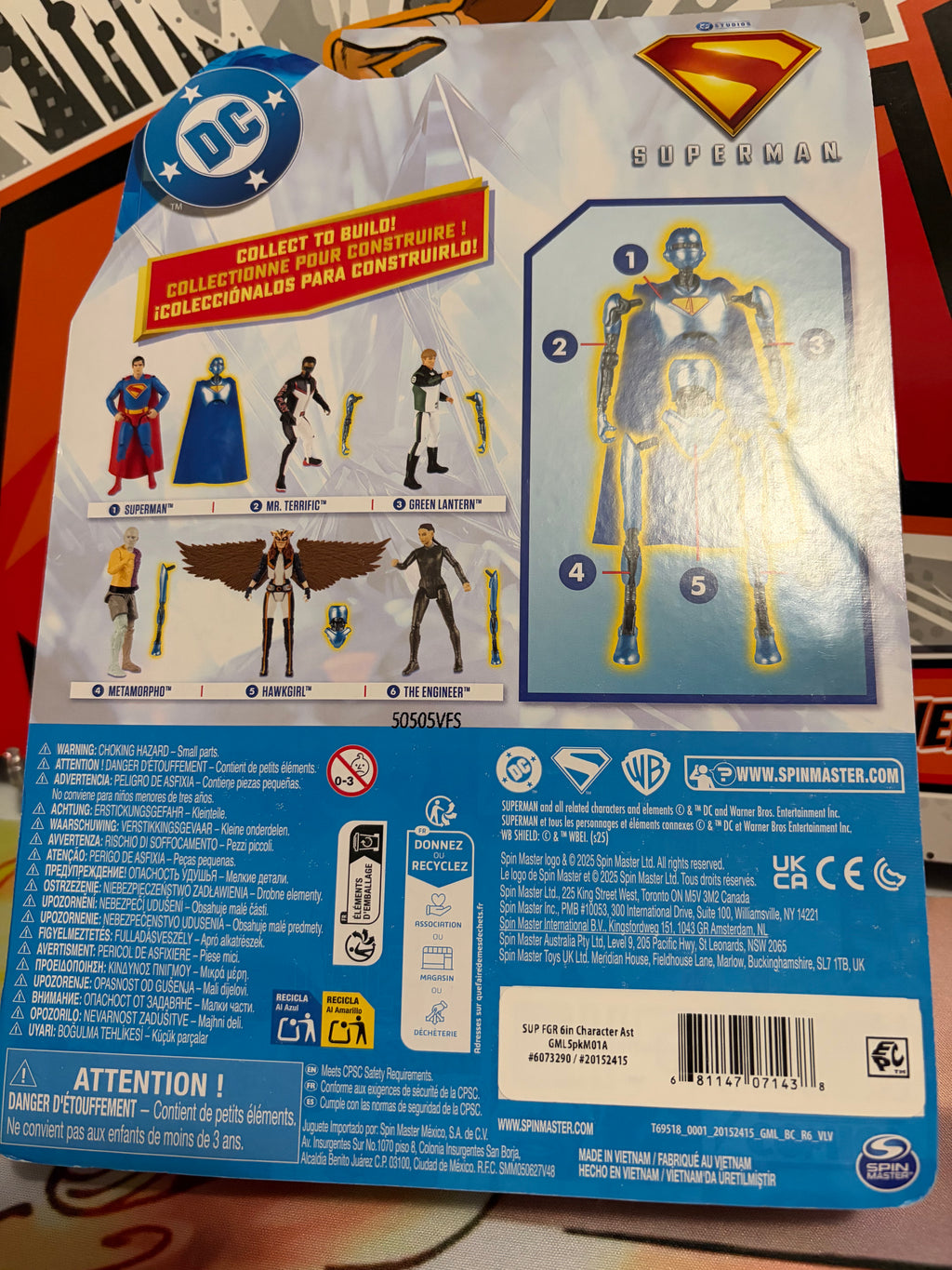 DC Studios Superman 6-Inch Action Figure – Spin Master Collect-to-Build Series