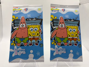 (2) KB SpongeBob SquarePants Trading Card Booster Packs Sealed Chinese Nickelodeon