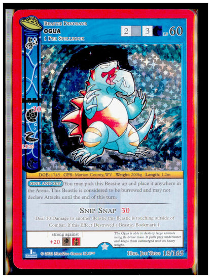 Ogua 018/165 Gold UFO First Edition MetaZoo Near Mint