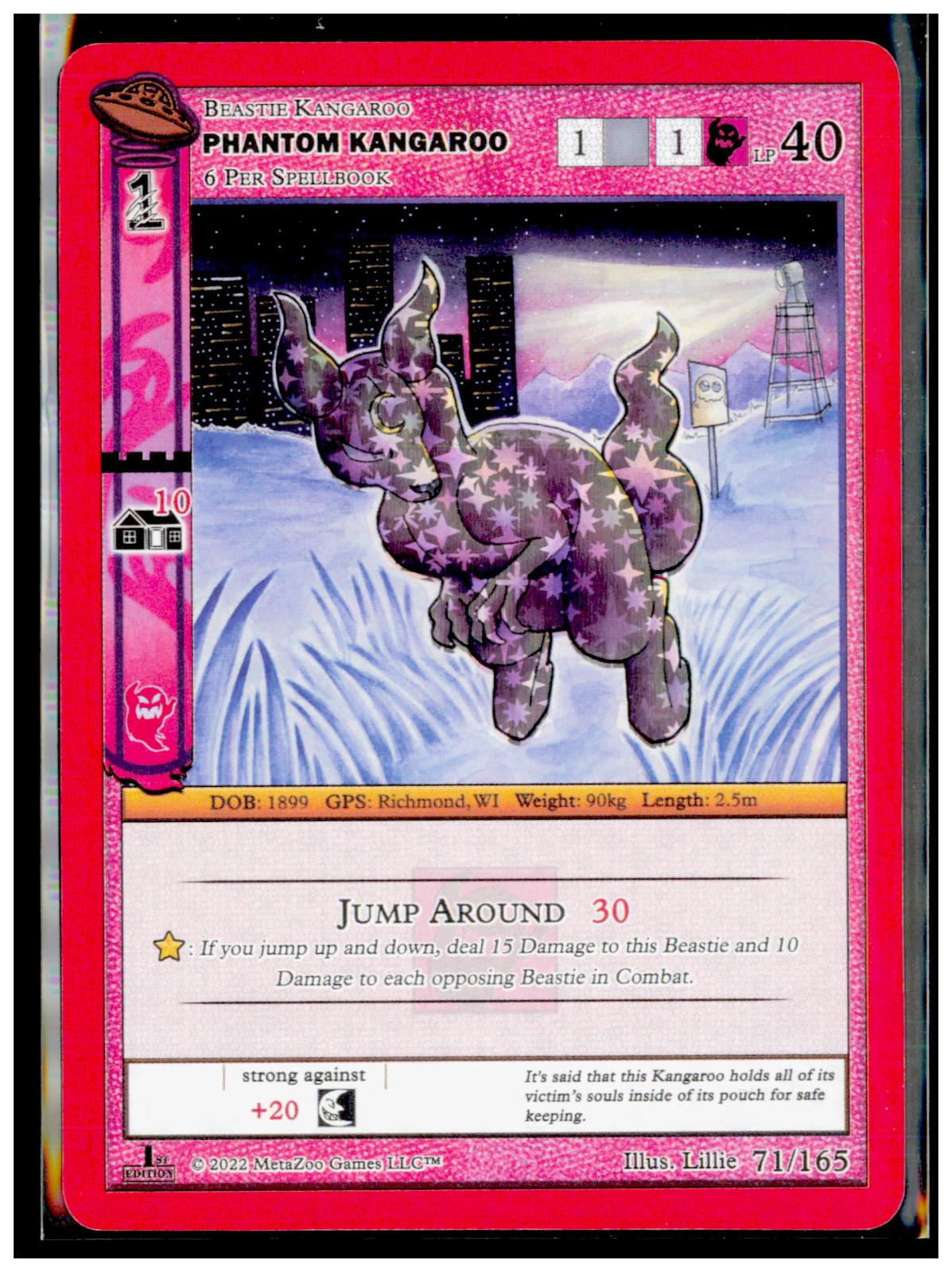 Phantom Kangaroo 071/165 Bronze UFO First Edition Spoiler Pack MetaZoo Near Mint
