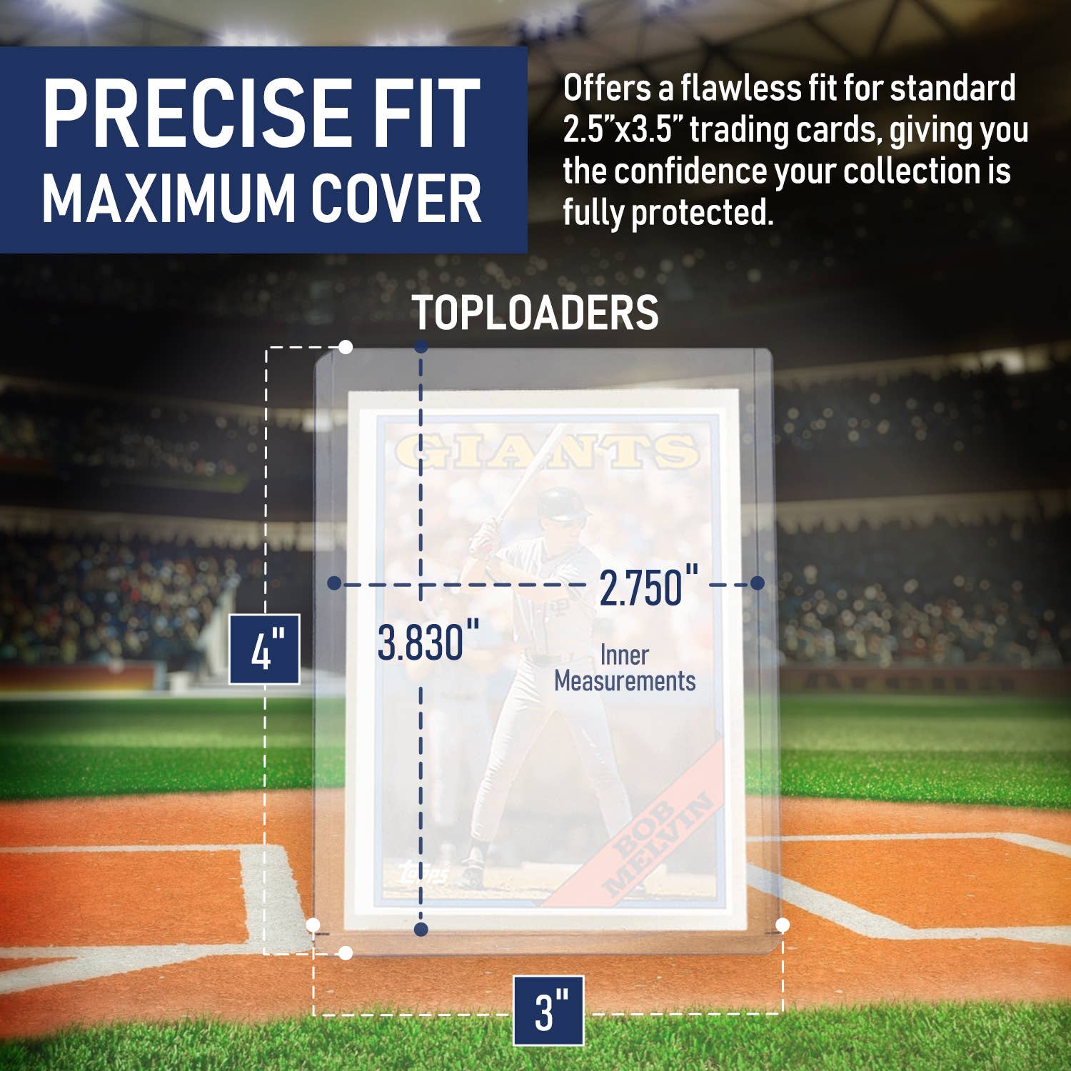 Premium Toploader & Sleeve Bundle (100ct) | Archival-Safe Protection for Standard Sports & TCG Cards - 20PT Thickness