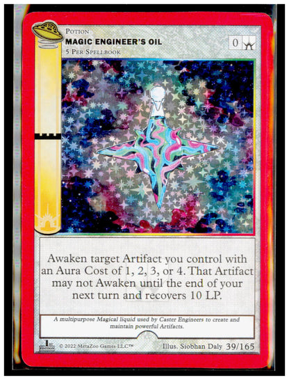 Magic Engineers Oil 039/165 Gold UFO First Edition MetaZoo Near Mint