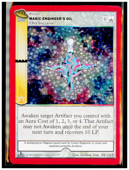 Magic Engineers Oil 039/165 Gold UFO First Edition MetaZoo Near Mint