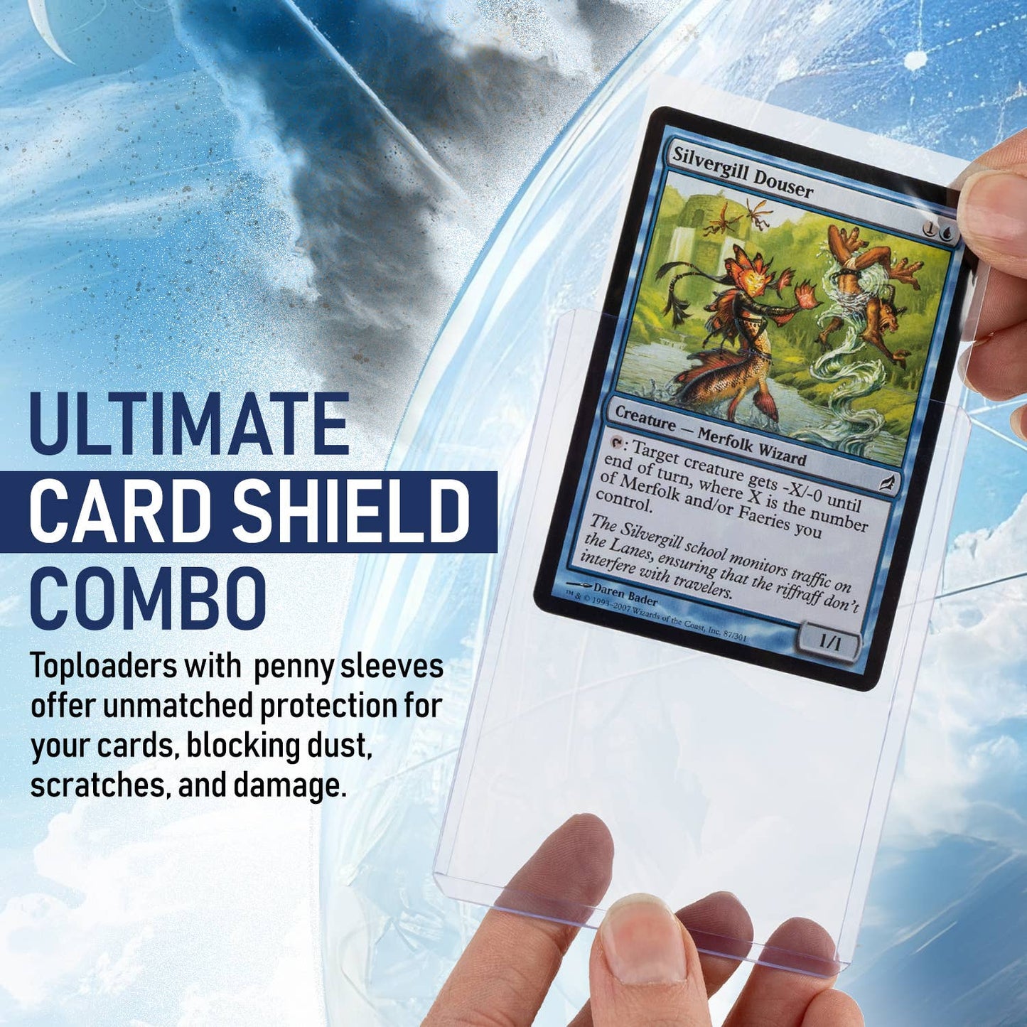 Premium Toploader & Sleeve Bundle (100ct) | Archival-Safe Protection for Standard Sports & TCG Cards - 20PT Thickness