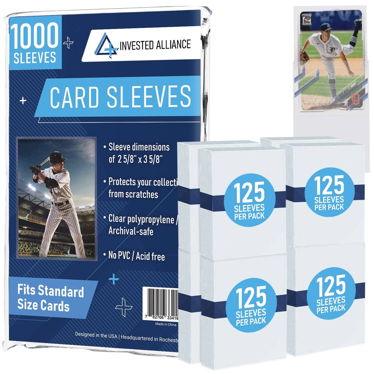 1,000 Pack Bulk Penny Sleeves | Standard Size Clear Protection